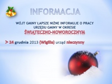 Urząd Gminy Łapsze Niżne nieczynny